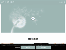Tablet Screenshot of nepher.es